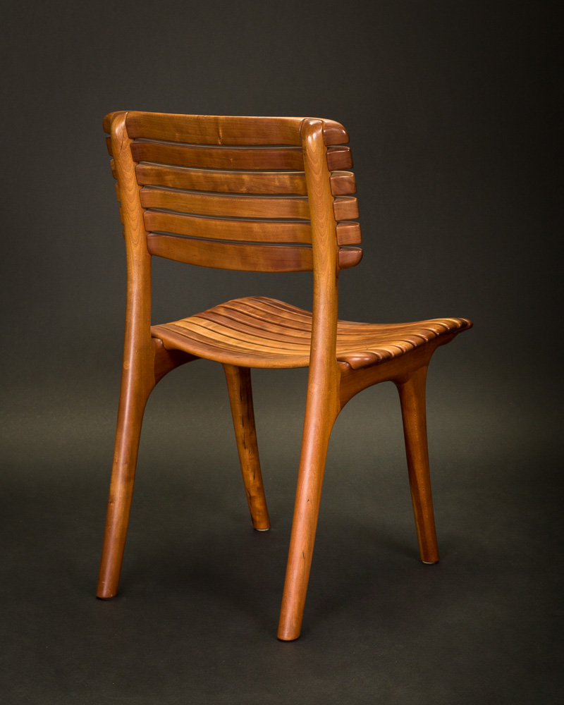 Open Back Slat Dining Chair