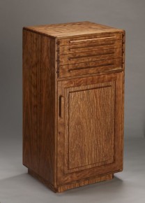 Figured Cherry Jewelry Cabinet