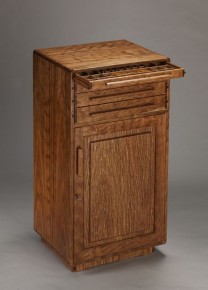 Figured Cherry Cabinet - Open Drawer