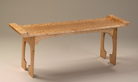 Bird's Eye Maple Bench / Coffee Table