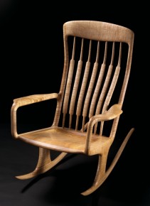 Curly Maple Rocking Chair