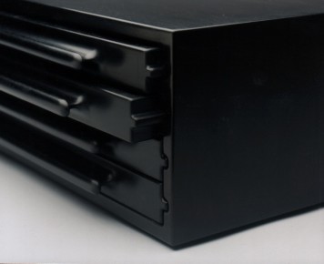 Ebony Knife Collector's Cabinet - Detail