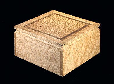 Curly and Quilted Maple Jewelry Box