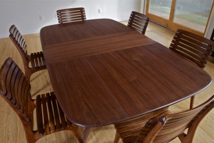 Walnut Dining Table - With Leaf