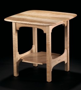 Bird's Eye Maple Side Table