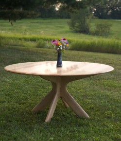 Bird's Eye Maple Pedestal Table
