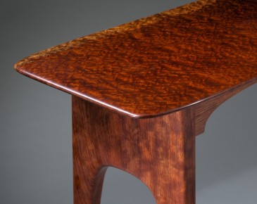 Bubinga Hall Table - Detail